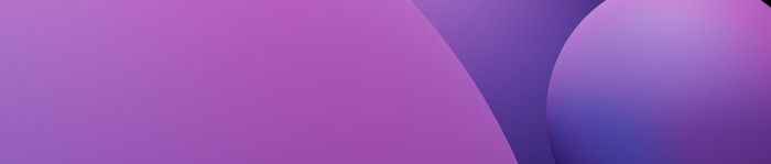 Graphic illustration with abstract shapes in different shades of purple